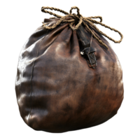 Brown Bag With Rope Handle Transparent Background png