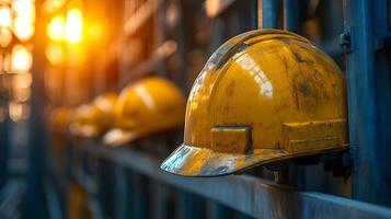 Inspector ensuring safety protocols with digital monitoring tools, construction and technology fusion photo