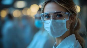 A professional setting where advanced sensors are developed for health monitoring photo