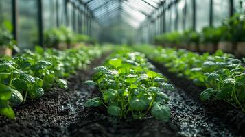 Energy-efficient greenhouses utilizing automated climate control for year-round farming photo