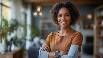 AI system tracking elderly health remotely via wearable technology in real-time photo