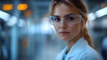Researcher collaborating with an AI system to identify cancer markers in tissue samples photo