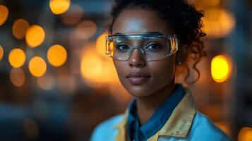 Automated manufacturing with engineers managing AI dashboards in a smart factory photo