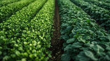 Cutting-edge AI systems monitoring crops while drones collect aerial data photo