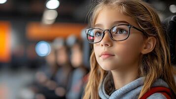 Students exploring virtual field trips on laptops equipped with AI-guided simulations photo