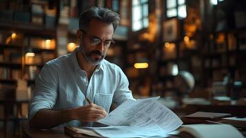 Insurance expert analyzing claim details with a high resolution 3D animated environment, 8K detailed 3D animation render, photo