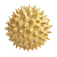 A spherical object covered in sharp golden spikes shows prominently png