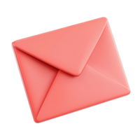 A digitally rendered illustration depicts a closed envelope object of one color png
