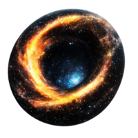 A depiction of space displaying a portal to another dimension png