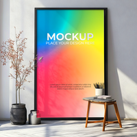 Elegant Floating Frame for Home and Office Walls psd