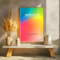 Versatile Floating Frame for Posters and Illustrations psd