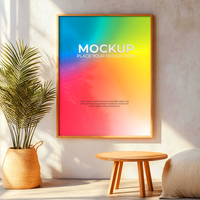 Realistic Frame Mockup for Architectural and Interior Use psd