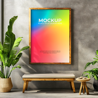 Simple and Clean Frame Mockup for Professional Use psd