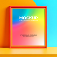 Sleek and Minimal Picture Frame for Digital Artwork psd