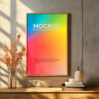 Simple and Elegant Empty Frame Mockup psd