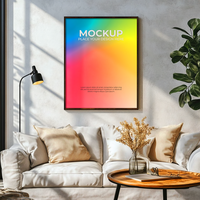 Sleek Empty Picture Frame for Creative Presentations psd