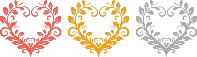 Set of Flaming Hearts, Fiery Heart Illustrations Isolated on White Background for Tattoo and Graphic Design vector