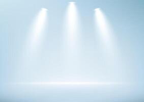 White studio background. Empty room with light effect. Space for selling products on the website. illustration. vector