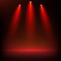 Dark red color background. Empty room with light effect. Space for selling products on the website. illustration. vector