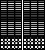 Geometric pattern with lines and squares vector