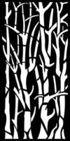 Abstract Black and White Forest Pattern vector
