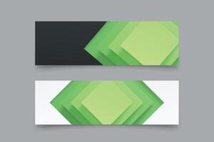 modern web banners realistic design in set vector