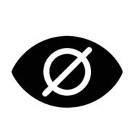 a black and white icon of a no sign vector