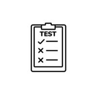 Checklist icon with checkmarks and crosses symbolizing task completion status vector