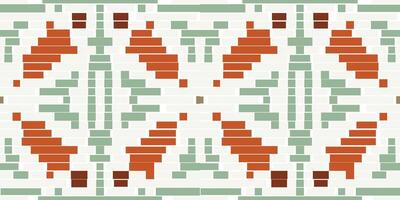 Carpet Abstract Seamless Geometric Patternfolk Embroidery, Aztec Geometric Ornament Print. Design for Carpet, Wallpaper, Clothing, Wrapping, Fabric vector