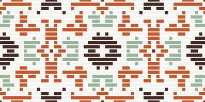Endless Geometric Patterns Drawingfolk Embroidery, Aztec Geometric Ornament Print. Design for Carpet, Wallpaper, Clothing, Wrapping, Fabric vector