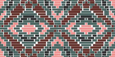 Shawl Colorful Abstract Geometric Patternfolk Embroidery, Aztec Geometric Ornament Print. Design for Carpet, Wallpaper, Clothing, Wrapping, Fabric vector