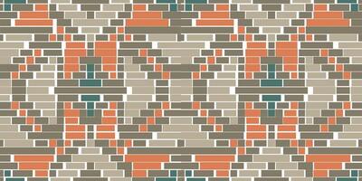 Folklore Geometric Patternsfolk Embroidery, Aztec Geometric Ornament Print. Design for Carpet, Wallpaper, Clothing, Wrapping, Fabric vector