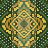 Pixel Geometric Geometric Patternsfolk Embroidery, Aztec Geometric Ornament Print. Design for Carpet, Wallpaper, Clothing, Wrapping, Fabric vector