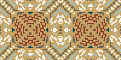 Ethnic Pattern Geometrical Pattern Designfolk Embroidery, Aztec Geometric Ornament Print. Design for Carpet, Wallpaper, Clothing, Wrapping, Fabric vector