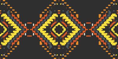 Ethnic Pattern Abstract Geometric Pattern Designfolk Embroidery, Aztec Geometric Ornament Print. Design for Carpet, Wallpaper, Clothing, Wrapping, Fabric vector