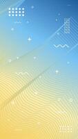 Abstract bright background of flowing element trend design. Sea color palette. vector