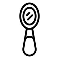 Mirror Icon in Line Style vector
