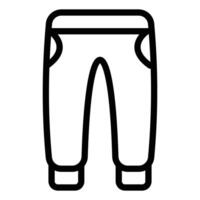 Trouser Icon in Line Style vector