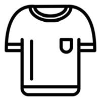 Tshirt Icon in Line Style vector