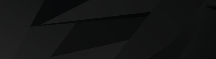 Abstract geometric black polygon background with overlapping shapes vector