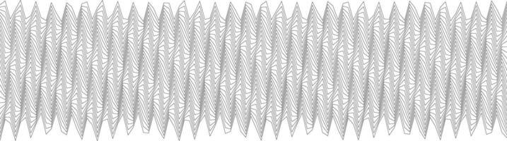 Elegant abstract wave pattern with symmetrical lines and shapes for wall art or textile design vector