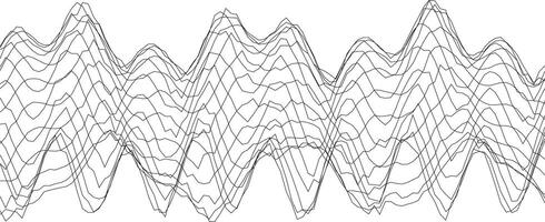Abstract waveform pattern for innovative design and creative projects vector