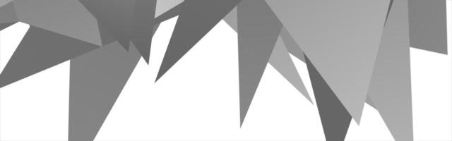 Abstract geometric shapes with angled gray triangles on white background vector
