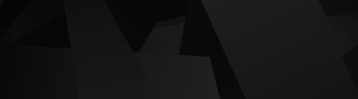 Abstract geometric black shapes with light gradients vector