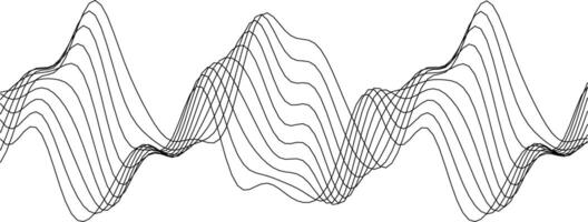 Abstract wave pattern design for modern art and graphic decoration vector