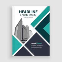 a business report template with a modern design vector