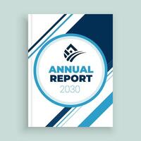 2030 Annual Report Layout Template for Success vector