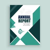 the annual report 2030 template is shown vector