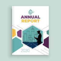 corporate Annual Report Layout Template for Success vector