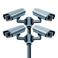 Surveillance Camera System. vector